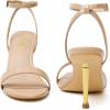 image:imageMostrin Strappy Heels for Women Lace Up Ankle Strap Round Open Toe Stiletto High Heels Womens Heeled Sandals for Prom Party DailyNude08