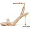 image:imageMostrin Strappy Heels for Women Lace Up Ankle Strap Round Open Toe Stiletto High Heels Womens Heeled Sandals for Prom Party DailyNude08