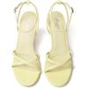 image:imageMostrin Strappy Heels for Women Lace Up Ankle Strap Round Open Toe Stiletto High Heels Womens Heeled Sandals for Prom Party DailyYellow