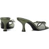 image:imageMostrin Kitten Heels for Women Round Toe Heels With Bow Vintage Mules Sexy Slip on Stiletto Backless Sandals for Party DailyGreen03