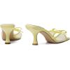 image:imageMostrin Kitten Heels for Women Round Toe Heels With Bow Vintage Mules Sexy Slip on Stiletto Backless Sandals for Party DailyYellow03