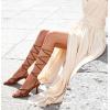 image:imageMostrin Womens Sandals Strappy Heels for Women Lace Up Heels Tie Up High Heeled Sandals for Prom Party Wedding Daily WearLight Brown Suede