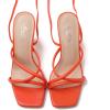image:imageMostrin Womens Sandals Strappy Heels for Women Lace Up Heels Tie Up High Heeled Sandals for Prom Party Wedding Daily WearOrange