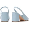image:imageMostrin Block Slingback Heels for Women Pointed Closed Toe Chunky Heels Office Work Shoes Womens Pumps for Business CasualLight Blue