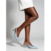 image:imageMostrin Kitten Heels for Women Pointed Closed Toe Heels Low Pumps Shoes for Party Work OfficeLight Blue