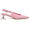 image:imageMostrin Kitten Heels for Women Pointed Closed Toe Heels Low Pumps Shoes for Party Work OfficeLight Pink