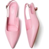 image:imageMostrin Kitten Heels for Women Pointed Closed Toe Heels Low Pumps Shoes for Party Work OfficeLight Pink