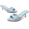 image:imageMostrin Kitten Heels for Women Pointed Toe Vintage Mules Heels Sexy Slip on Stiletto Backless Sandals for Party Wedding DailyBlue