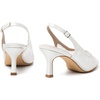 image:imageMostrin Kitten Heels for Women Slingback Pointed Closed Toe Heels Womens Pumps Shoes for Wedding Party CommutingWhite Lace