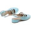 image:imageMostrin Mary Jane Shoes Women Slingback Chunky Low Heels for Women Closed Rounded Toe Ankle Strap Pumps Daily Wedding Party Dress ShoesBlue