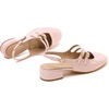 image:imageMostrin Mary Jane Shoes Women Slingback Chunky Low Heels for Women Closed Rounded Toe Ankle Strap Pumps Daily Wedding Party Dress ShoesPink