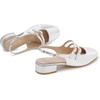 image:imageMostrin Mary Jane Shoes Women Slingback Chunky Low Heels for Women Closed Rounded Toe Ankle Strap Pumps Daily Wedding Party Dress ShoesSilver