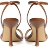image:imageMostrin Strappy Heels for Women Lace Up Ankle Strap Round Open Toe Stiletto Heels Womens Heeled Sandals for Prom Party DailyBrown 06