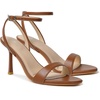image:imageMostrin Strappy Heels for Women Lace Up Ankle Strap Round Open Toe Stiletto Heels Womens Heeled Sandals for Prom Party DailyBrown 06
