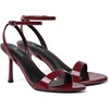 image:imageMostrin Strappy Heels for Women Lace Up Ankle Strap Round Open Toe Stiletto Heels Womens Heeled Sandals for Prom Party DailyBurgundy 06