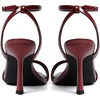 image:imageMostrin Strappy Heels for Women Lace Up Ankle Strap Round Open Toe Stiletto Heels Womens Heeled Sandals for Prom Party DailyBurgundy 06
