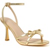 image:imageMostrin Strappy Heels for Women Lace Up Ankle Strap Round Open Toe Stiletto Heels Womens Heeled Sandals for Prom Party DailyGold Bow