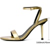 image:imageMostrin Strappy Heels for Women Lace Up Ankle Strap Round Open Toe Stiletto Heels Womens Heeled Sandals for Prom Party DailyGold08