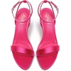 image:imageMostrin Strappy Heels for Women Lace Up Ankle Strap Round Open Toe Stiletto Heels Womens Heeled Sandals for Prom Party DailyHot Pink Satin08
