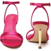 image:imageMostrin Strappy Heels for Women Lace Up Ankle Strap Round Open Toe Stiletto Heels Womens Heeled Sandals for Prom Party DailyHot Pink Satin08