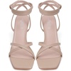 image:imageMostrin Strappy Heels for Women Lace Up Ankle Strap Round Open Toe Stiletto Heels Womens Heeled Sandals for Prom Party DailyLh03nude