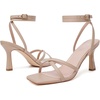image:imageMostrin Strappy Heels for Women Lace Up Ankle Strap Round Open Toe Stiletto Heels Womens Heeled Sandals for Prom Party DailyLh03nude