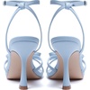 image:imageMostrin Strappy Heels for Women Lace Up Ankle Strap Round Open Toe Stiletto Heels Womens Heeled Sandals for Prom Party DailyLight Blue