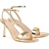 image:imageMostrin Strappy Heels for Women Lace Up Ankle Strap Round Open Toe Stiletto Heels Womens Heeled Sandals for Prom Party DailyShiny Gold 06