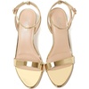 image:imageMostrin Strappy Heels for Women Lace Up Ankle Strap Round Open Toe Stiletto Heels Womens Heeled Sandals for Prom Party DailyShiny Gold 06