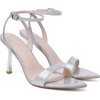 image:imageMostrin Strappy Heels for Women Lace Up Ankle Strap Round Open Toe Stiletto Heels Womens Heeled Sandals for Prom Party DailySilver 06