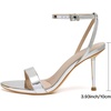 image:imageMostrin Strappy Heels for Women Lace Up Ankle Strap Round Open Toe Stiletto Heels Womens Heeled Sandals for Prom Party DailySilver08