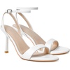 image:imageMostrin Strappy Heels for Women Lace Up Ankle Strap Round Open Toe Stiletto Heels Womens Heeled Sandals for Prom Party DailyWhite 06