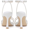 image:imageMostrin Strappy Heels for Women Lace Up Ankle Strap Round Open Toe Stiletto Heels Womens Heeled Sandals for Prom Party DailyWhite