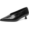 image:imageMostrin Kitten Heels for Women Pointed Closed Toe Heels Low Pumps Shoes for Party Work OfficeBlack02