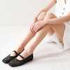 image:imageMostrin Ballet Flats Woven Mary Jane Shoes Women Ballerina Flats Mesh Closed Toe Spring Summer Shoes Casual DressyBlack