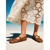 image:imageMostrin Ballet Flats Woven Mary Jane Shoes Women Ballerina Flats Mesh Closed Toe Spring Summer Shoes Casual DressyBrown
