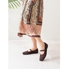 image:imageMostrin Ballet Flats Woven Mary Jane Shoes Women Ballerina Flats Mesh Closed Toe Spring Summer Shoes Casual DressyBurgundy