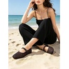 image:imageMostrin Ballet Flats Woven Mary Jane Shoes Women Ballerina Flats Mesh Closed Toe Spring Summer Shoes Casual DressyCoffeebrown