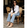 image:imageMostrin Kitten Heels for Women Pointed Toe Pumps Patent Leather Low Heel Slingback Heels with Buckle Dress Shoes for Dating Party WorkingNude 04