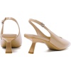 image:imageMostrin Kitten Heels for Women Pointed Toe Pumps Patent Leather Low Heel Slingback Heels with Buckle Dress Shoes for Dating Party WorkingPatentnude 06