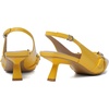 image:imageMostrin Kitten Heels for Women Pointed Toe Pumps Patent Leather Low Heel Slingback Heels with Buckle Dress Shoes for Dating Party WorkingYellow