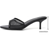 image:imageMostrin Kitten Heels for Women Pointed Toe Vintage Mules Heels Sexy Slip on Stiletto Backless Sandals for Party Wedding DailyBlack Mesh