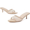 image:imageMostrin Kitten Heels for Women Pointed Toe Vintage Mules Heels Sexy Slip on Stiletto Backless Sandals for Party Wedding DailyNude Mesh