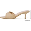 image:imageMostrin Kitten Heels for Women Pointed Toe Vintage Mules Heels Sexy Slip on Stiletto Backless Sandals for Party Wedding DailyRaffia