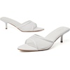 image:imageMostrin Kitten Heels for Women Pointed Toe Vintage Mules Heels Sexy Slip on Stiletto Backless Sandals for Party Wedding DailyWhite Mesh