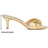 image:imageMostrin Kitten Heels for Women Summer Mules Heels Stiletto Heeled Sandals Slip On Backless Dressy Womens SandalsGold