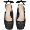 image:imageMostrin Womens Chunky Low Heels DOrsay Slingback Block Heel Pumps Closed Square Toe Dress Shoes for Work Office Daily WeddingBlack Lace 05
