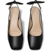 image:imageMostrin Womens Chunky Low Heels DOrsay Slingback Block Heel Pumps Closed Square Toe Dress Shoes for Work Office Daily WeddingBlack Pu 05