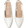 image:imageMostrin Womens Chunky Low Heels DOrsay Slingback Block Heel Pumps Closed Square Toe Dress Shoes for Work Office Daily WeddingCreamwhite 03
