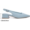 image:imageMostrin Womens Chunky Low Heels DOrsay Slingback Block Heel Pumps Closed Square Toe Dress Shoes for Work Office Daily WeddingLightblue 03